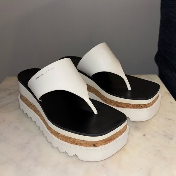 Stella McCartney Shoes - Like New - Stella McCartney Sneak-Elyse Logo Printed Platform Sandals